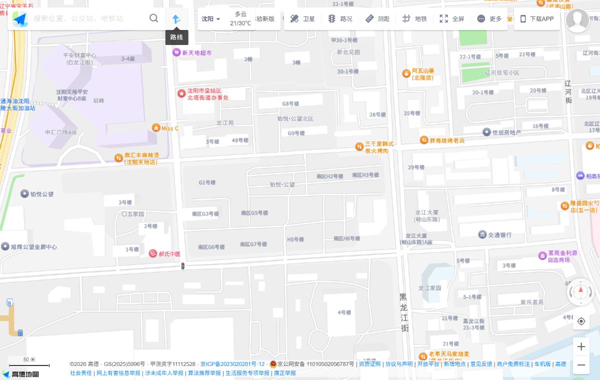 铂悦馆周边地图预览